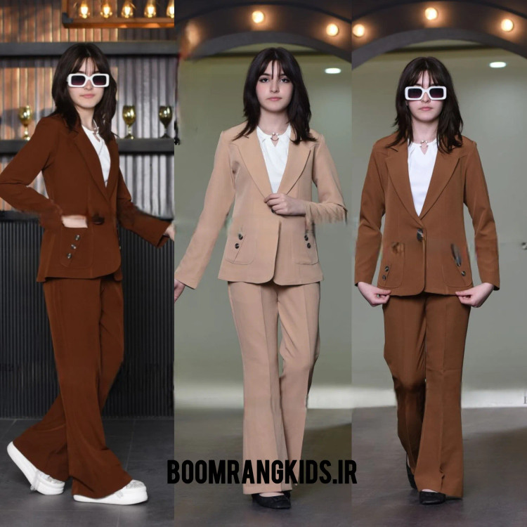 کت و شلوار مجلسی مازراتی دخترانه مناسب 9 تا 15 سال