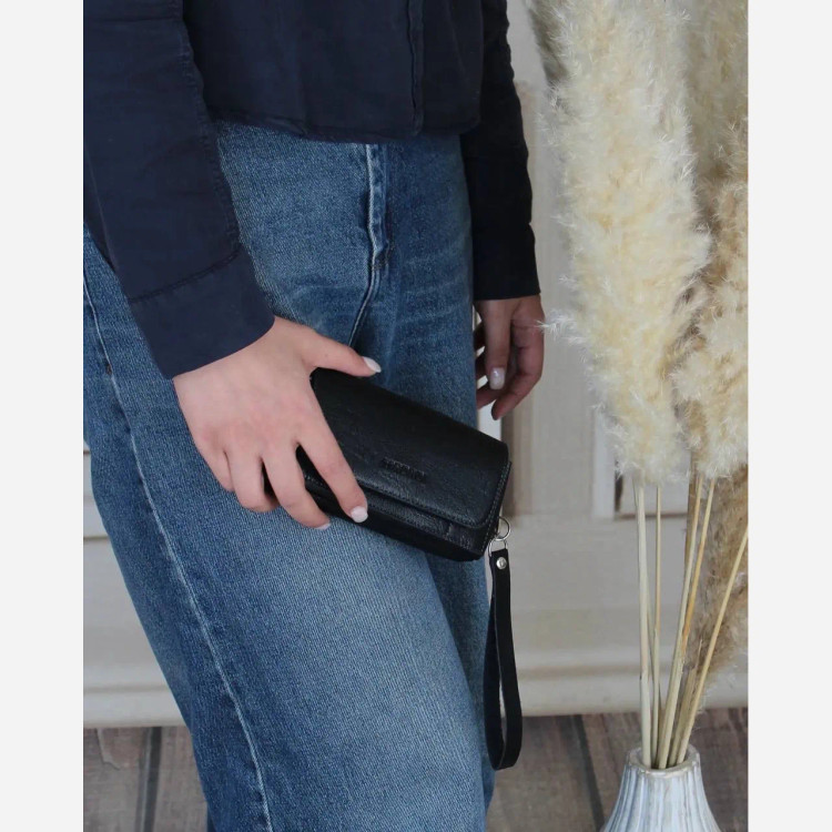 جاکارتی چرم مصنوعی زنانه مدل دکمهدار جیبدار روزمره و اسپرت