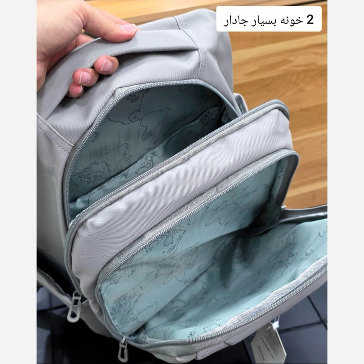 کوله پشتی پاستیلی پریزیدنتسیلیکونی ضد خش وارداتی دو جیب با جای لپ تاپ