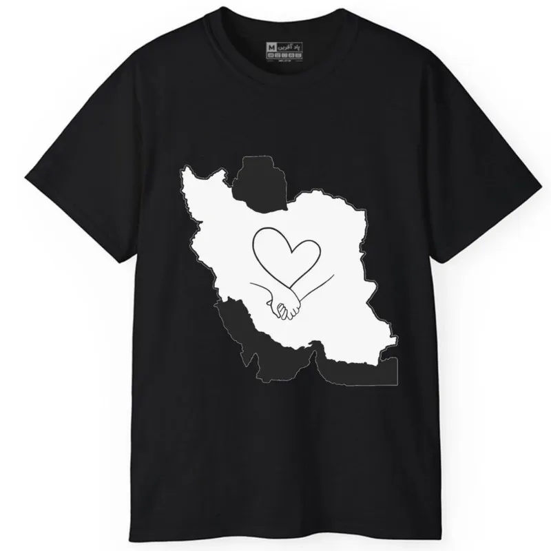 تی شرت آستین کوتاه مردانه طرح نقشه ایران