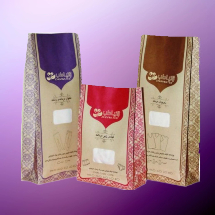 سوتین زنانه نخی الیاف طبیعی پنبه رنگ کرم روشن