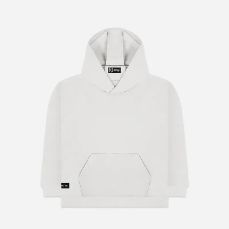 هودی ساده بیسیک مشکی و سفید دورس سه نخ خارخورده صد درصد پنبه