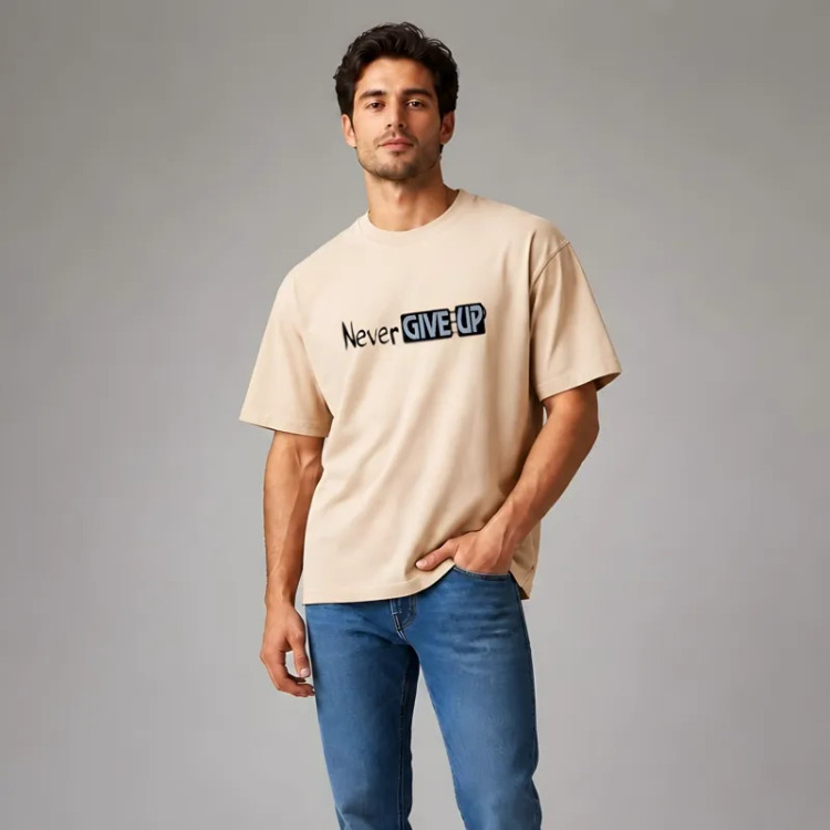 تیشرت مردانه نخ پنبه باکسی فیت برند shiaco wear در 6 رنگ و 4 سایز