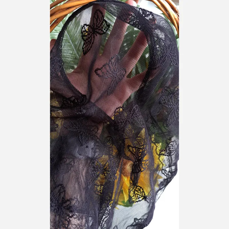 مینی اسکارف تل دار دور گیپور دوزی شده ابعاد 62 در 62 مناسب بهار و تابستان