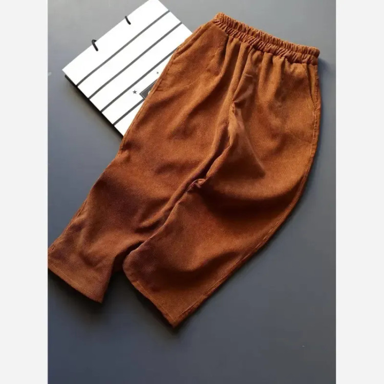 ست پاییزه بچگانه اسپرت بلوز دورس و شلوار مخمل کبریتی سایز 45 تا 60