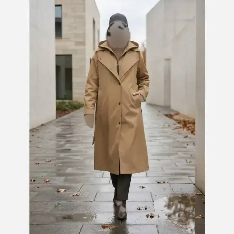 بارانی آستردار زنانه مدل آدرینا کتان زارا سایز 38 تا 50